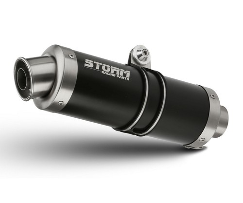 Scarico storm mivv nero - scarico,
